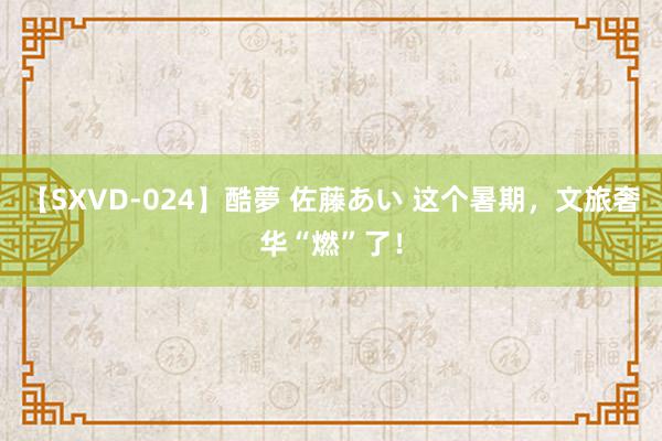 【SXVD-024】酷夢 佐藤あい 这个暑期，文旅奢华“燃”了！